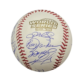 2004 World Series Champions Boston Red Sox Team-Signed Baseball w/22 Signatures